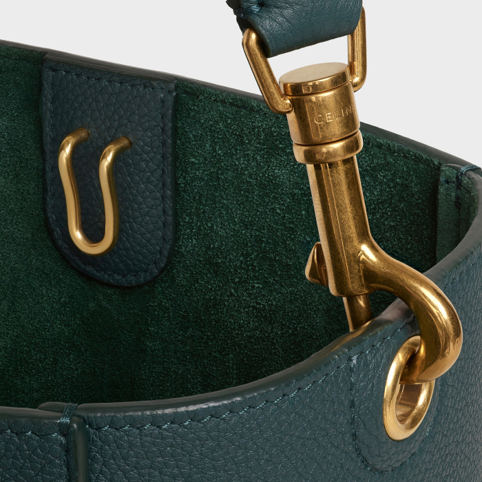 sangle bucket 小号柔软粒面牛皮革桶包